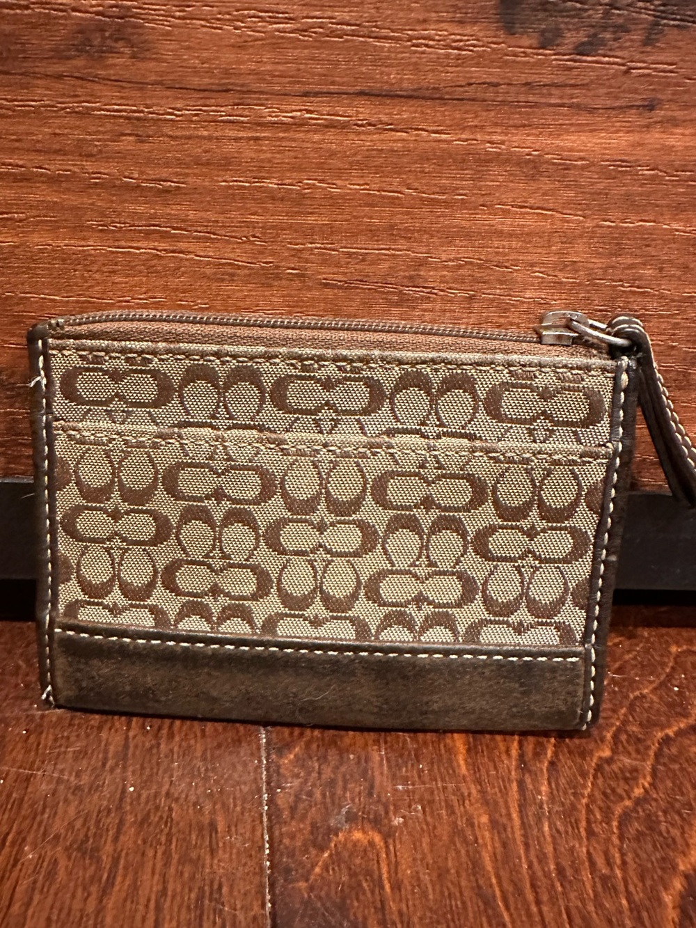 Vintage Coach skinny ID case/coin purse